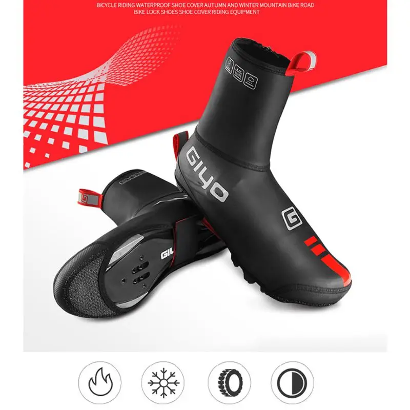 

Cycling Shoe Cover Waterproof Warm Bicycle Overshoes Thin Autumn Winter