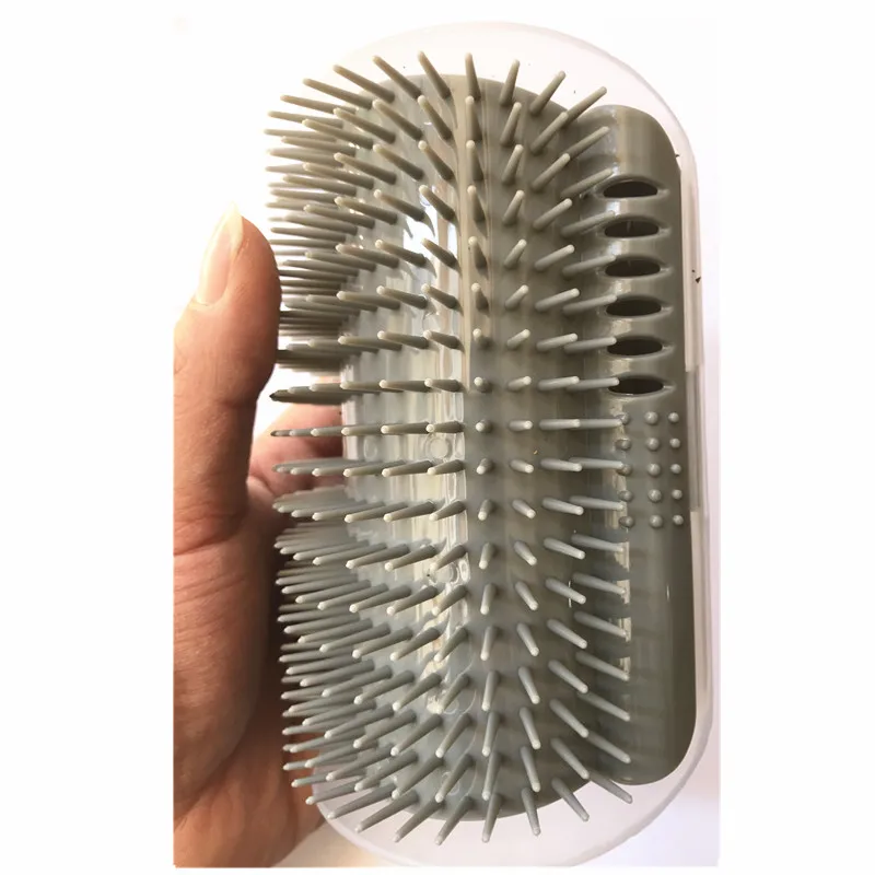 Pet Cat Self Groomer With Device Comb Shedding Massage Catnip Cats Removal Hair Trimming Grooming Hair Tool For Dog Brush Cat