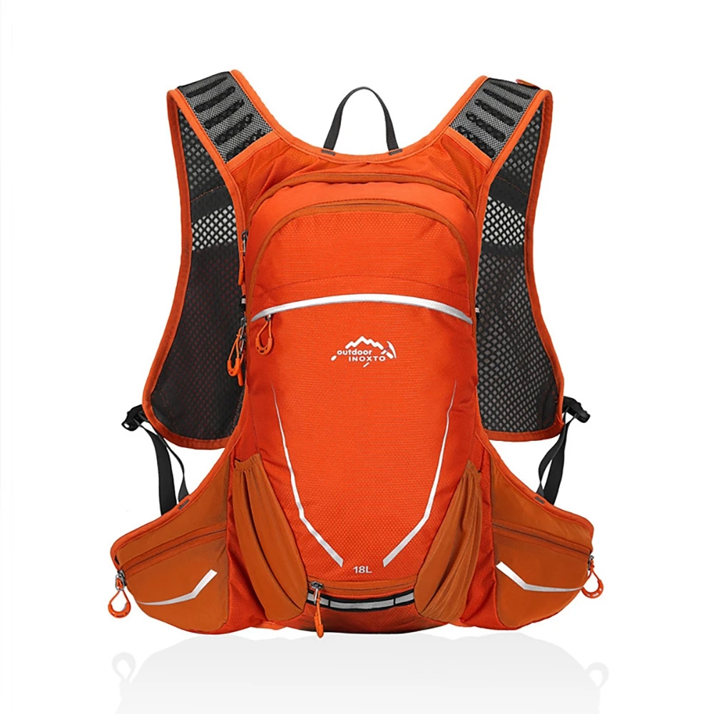 18L унисекс велосипедный водонепроницаемый рюкзак Проветриваемый эргономичный велосипедный альпинистский дорожный рюкзак для бега спортивные гидратационные сумки - Цвет: E