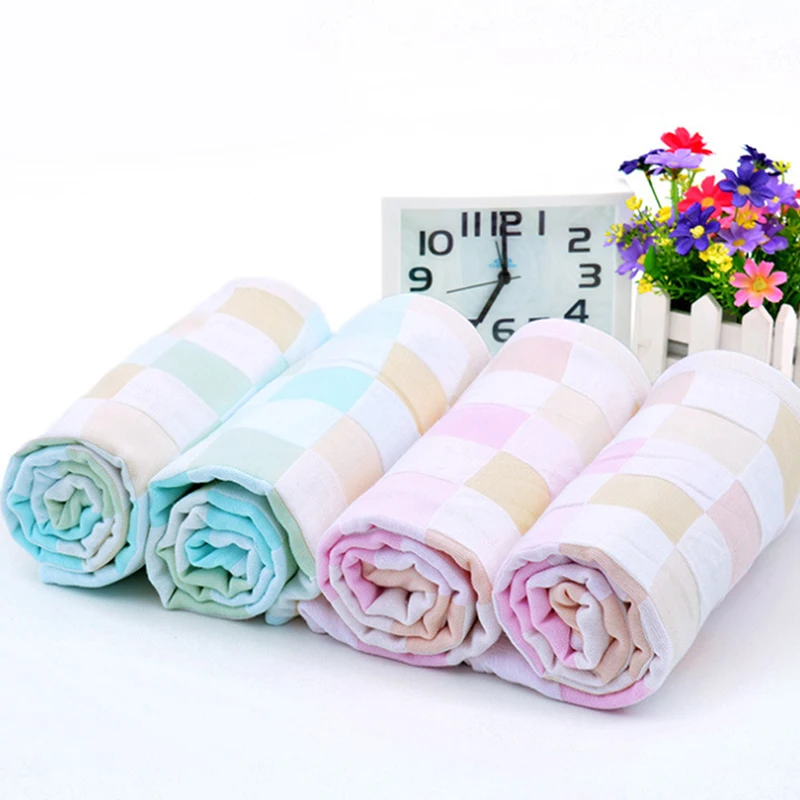  Baby Bath Towel Muslin Gauze Towels Handkerchief For Newborn Bib Kids Feeding Burp Cloth Scarf Face