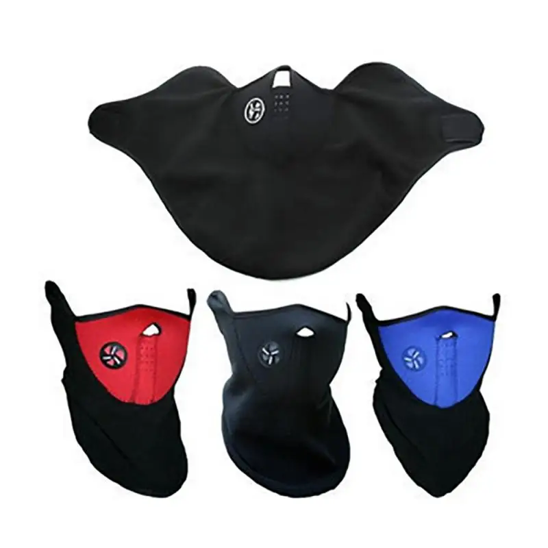 Breath Valve Mask face mask 1pcs 3color Motorcycle Bike Cycling Ski Winter Half Face Mask Neck Warmer Cover Windproof Anti-dust Mouth