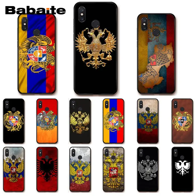 Babaite Armenia Albania Russia flag Emblem coat Phone Case for Xiaomi mi5 6 A1 A2 Lite Mi9 9SE mi8lite 8explorer Pocophone F1 | Мобильные
