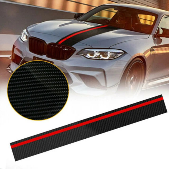 Autorennen Streifen 5d Kohle faser Auto Rallye Rennst reifen Front haube  Aufkleber Wrap Aufkleber tragbare Auto Wrap Styling Zubehör - AliExpress