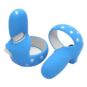 

1pair Scratch Resistant Handheld Touch Controller Grip Cover Full Protection VR Glasses Soft Smooth Silicone For Quest 2