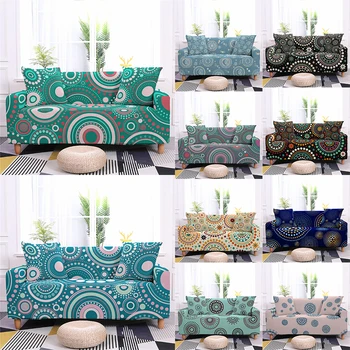 

Mandala Sofa Cover Ethnic Flower Anti-dirty Cover Elastic Case Stretch Couch Cover For Living Room Sofa Slipcovers Decoration