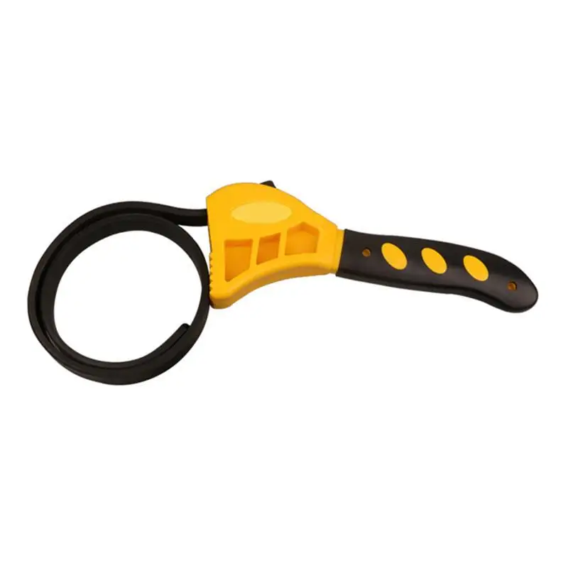 

WINOMO 8 Inch Multi-function Belt Wrench Universal Adjustment Bottle Opener Car Repairing Rubber Filter Wrench home Manual Tool