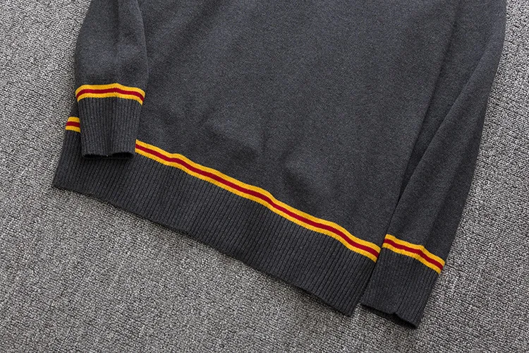 2019 New Sweater Slytherin Ravenclaw Hufflepuff Long Sleeve Sweater V-neck All-match Unisex Daily Clothes Cosplay Costumes