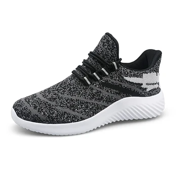 

High Quality Shoes Men Lace-up Comfortable Breathable Mens Casual Shoes No-slip Mesh Sneakers Men Lightweight Flats Male 2020