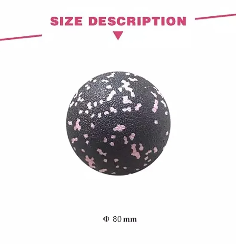 10 см высокой плотности EPP Фитнес мяч один массаж мяч легкий черный подвижный мяч для физиотерапии глубокий массаж ткани