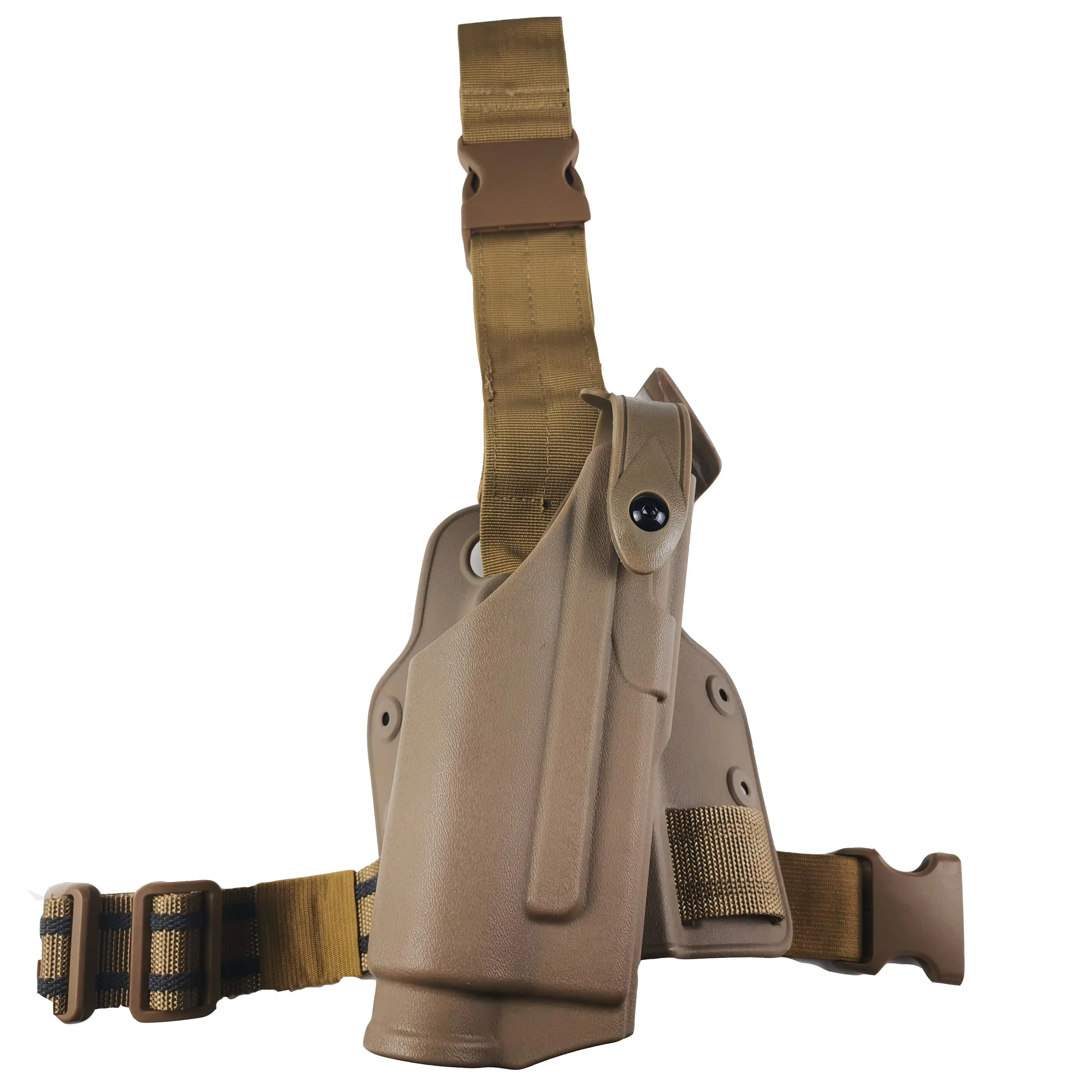 lamp-Tan Airsoft Safarilands пистолет Glock17 19 22 23 31 Ремень Кобуры вспышка светильник для правой руки использовать ножной кобура светильник подшипник glock кобура - Цвет: lamp-Tan