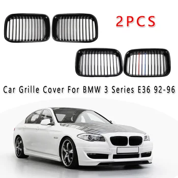 

2pcs Left Side And Right 27 * 15.5 *4cm Plastic Glossy Black Front Sports Kidney Grills For BMW E36 318 328 328 1992-1996