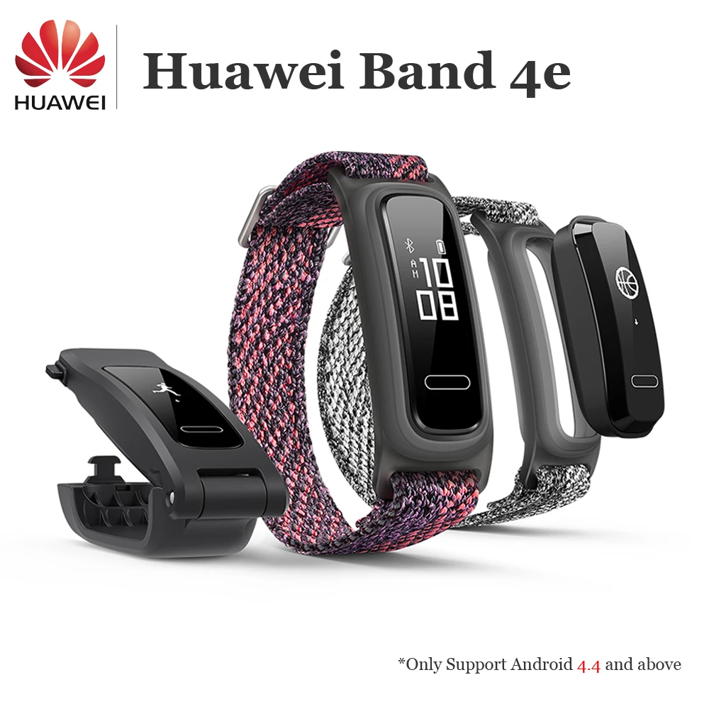 Смарт-браслет huawei Band 4e, двойной браслет и обувь, режим баскетбола, монитор данных, 14 дней работы от аккумулятора, водонепроницаемый спортивный Смарт Браслет