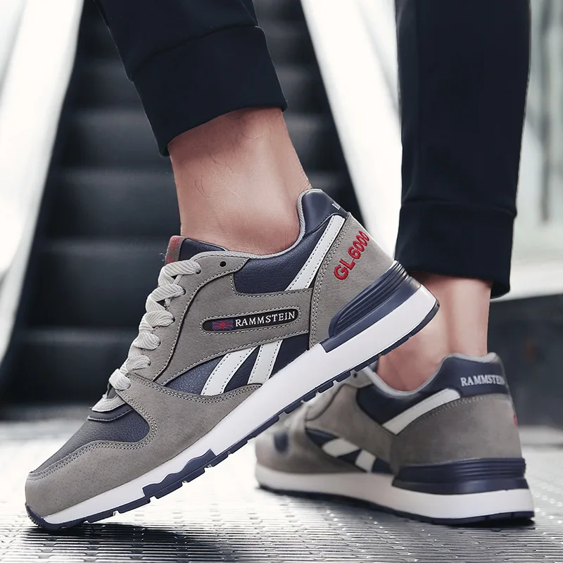 

2019 Autumn Hot Selling New Style MEN'S Leather Shoes Korean-style Athletic Shoes Flat Wearable Running Shoes Fashion Cortez Men
