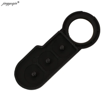 Keyforkess New Styling 3 pulsanti in gomma Pad Fob Flip Key Remote per Fiat 500 Panda Abarth Punto Peugeot Citroen Remote Car Key Pad - Jingyuqin New Styling 3 pulsanti in gomma Pad Fob Flip Key Remote per Fiat 500