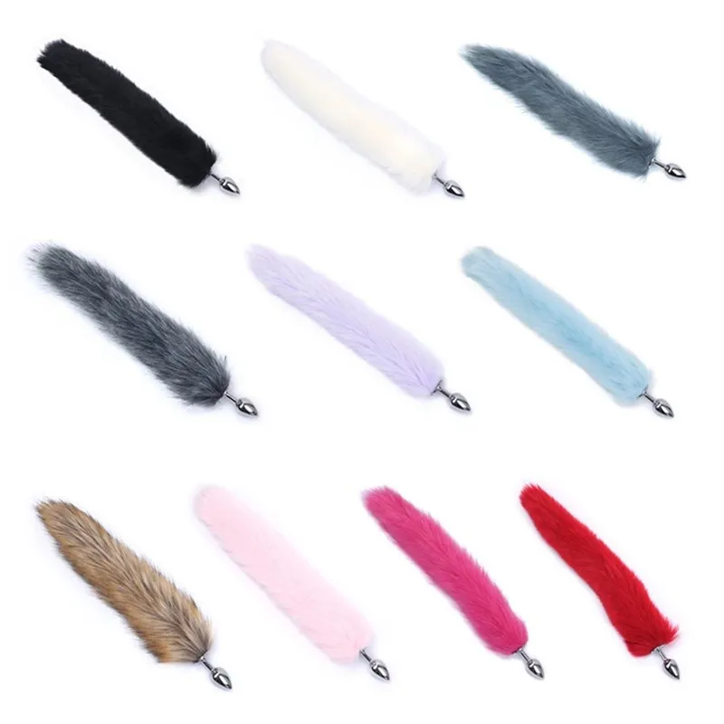 BDSM Dog Fox Tail Anal Plug Sexy Toys Metal Fake Furry Butt Flirt Anus for Women Gay Games Product Couples | Красота и здоровье