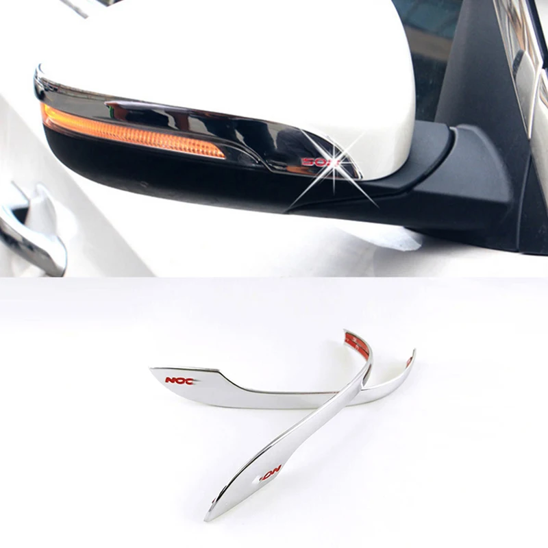 

For Hyundai Tucson 2015 2016 2017 ABS Chrome Car Rearview mirror Decoration strip Cover Trim styling Accessories 2pcs