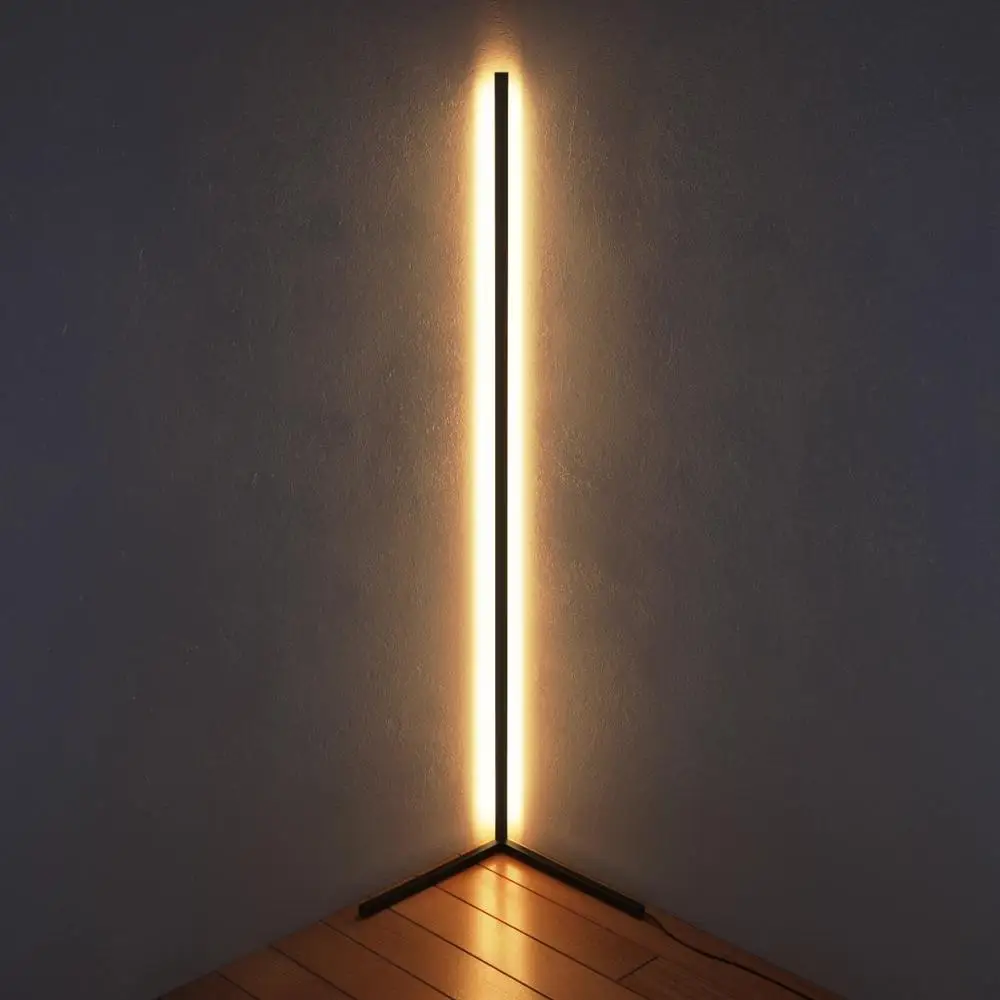 

Modern Creative LED Floor Lamp Long Three-prong Decor Light Nordic Living Room Bedroom Balcony Corner LED Vertical Light Fixture