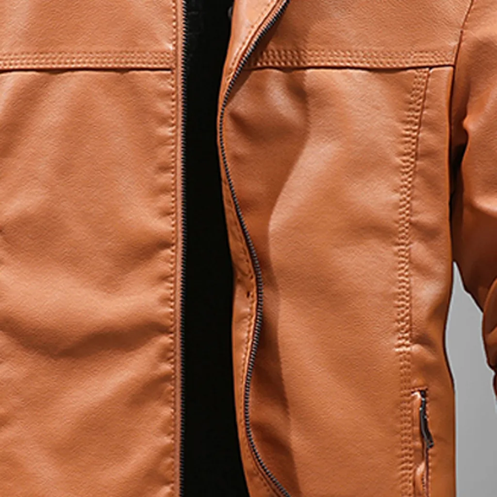 Tide Мужской Jaqueta Masculina, осенняя мода, чистый цвет, воротник-стойка, имитация кожи, куртка, пальто