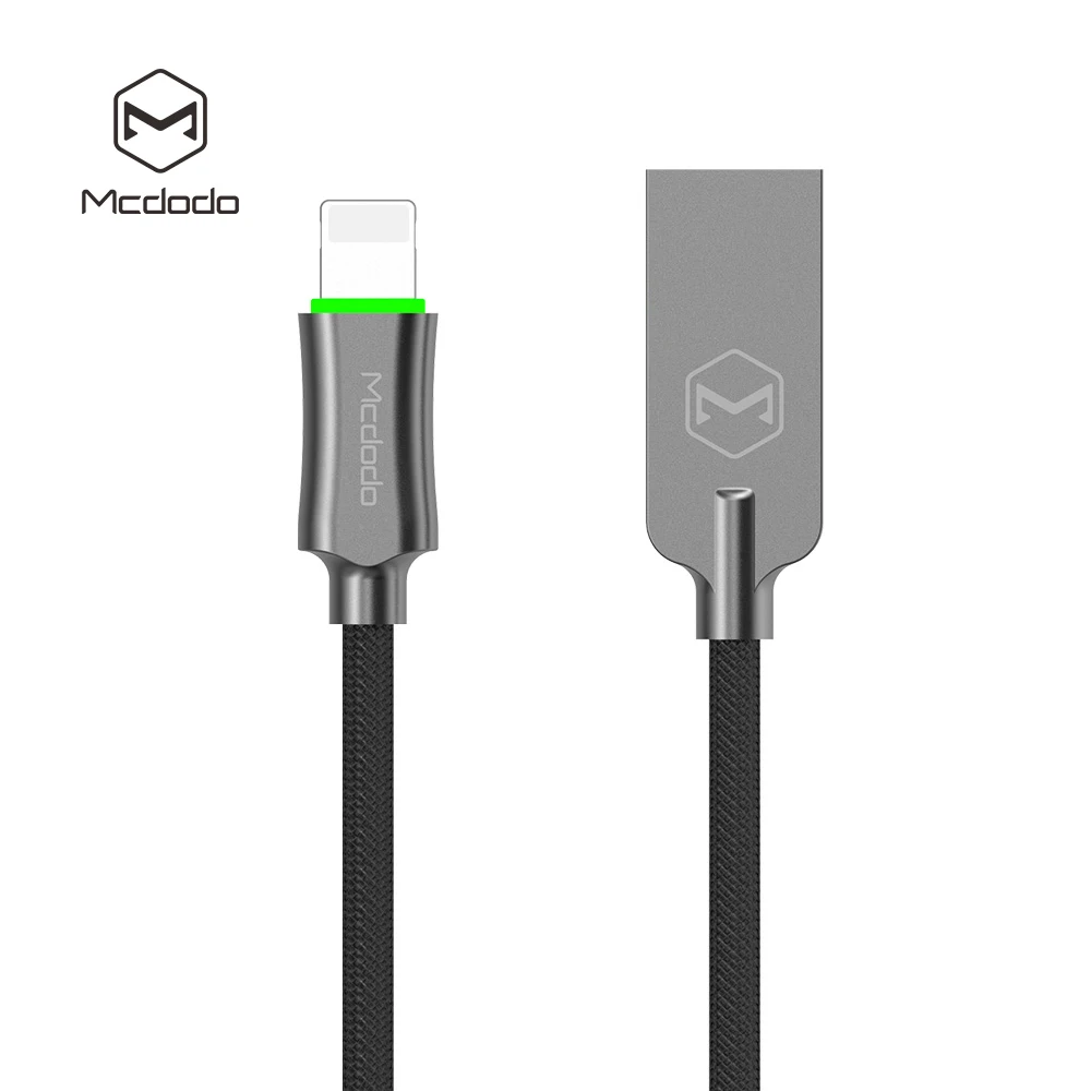 Mcdodo USB кабель для iPhone Ipad XS Max XR X 8 7 6s plus Кабель 2.4A Быстрая зарядка кабель для мобильного телефона зарядное устройство Шнур Usb кабель для передачи данных - Цвет: Gray