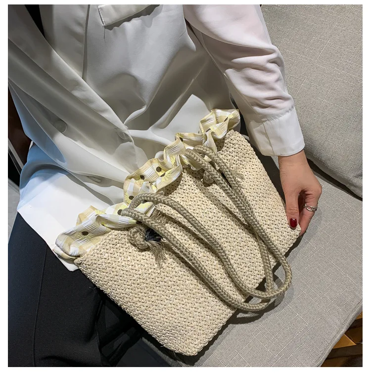 Sac bandoulière femme en paille