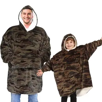 

Children/adult Blanket Sweatshirt Hooded Sweater Oversized Hooded Blanket Washable Comfortable Sweatshirt #W0