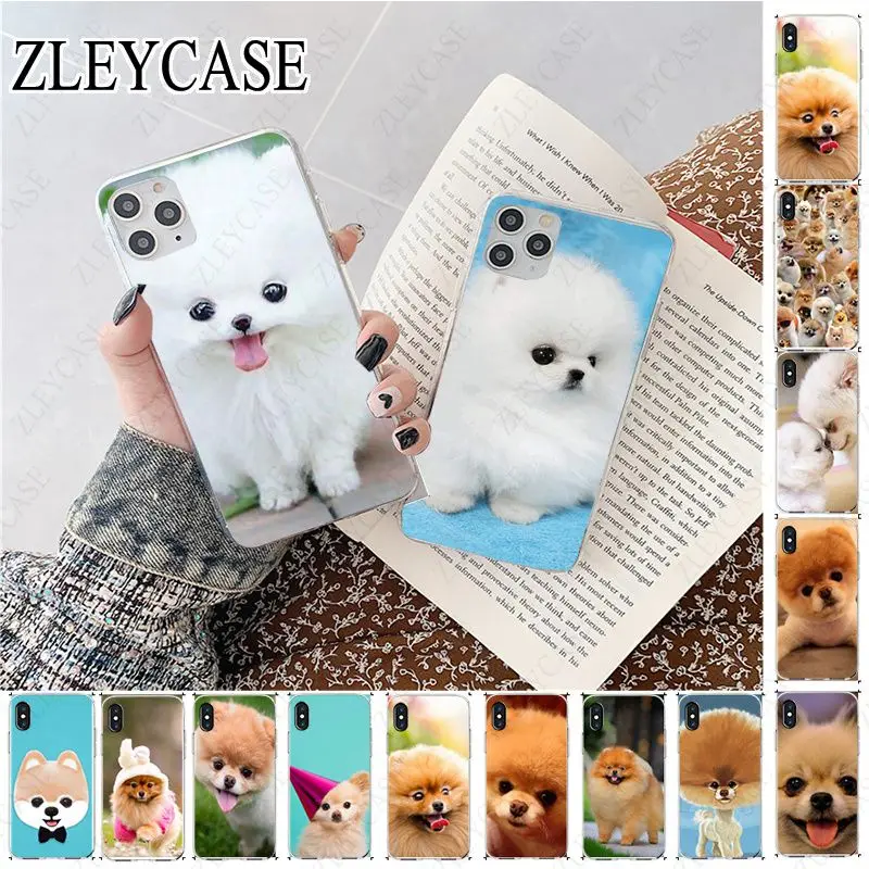 hot Soft Phone Case For iphone 11 11pro max 5s SE 6s 7 8plus x xs xr xsmax case Coque Shell Pomeranian dogs puppy | Мобильные