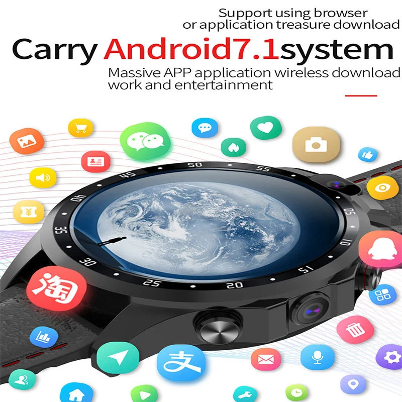 V9 Smart Watch Android phone 1.6 Inch AMOLED Screen 3gb 32gb 5.0MP+5.0MP Dual cameras WIFI GPS 4G SmartWatch waterproof PK X360