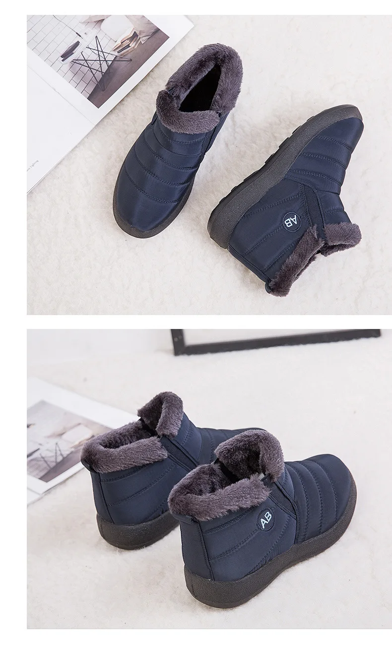 women boots ankle snow boots waterproof winter shoes