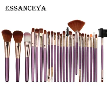 

ESSANCEYA 20/25pcs Makeup Brushes Foundation Beauty Tool Set Blending Blush Eye Shadow Brow Lash Fan Lip Face Make Up Brush Kit