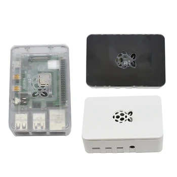 

For Raspberry Pi 4 Model B 4G RAM ABS Case with Black Heatsinks Support 2.4 / 5.0 GHz WIFI Bluetooth 5.0 for RPI 4 DIY Kit