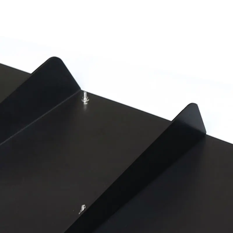 2" x 21" Универсальный Черный ABS задний бампер 4 плавники диффузор плавник ж/винт