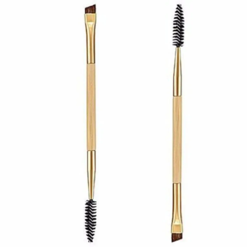 Eyebrow Brush Luxury Golden Double Ended Angled Bamboo Handle Make Up Tools For Make up Professional Eyesbrow Brush Eyebrow Brush Luxury Golden Double Ended Angled Bamboo Handle Make Up Tools For Make up Professional Eyesbrow Brush