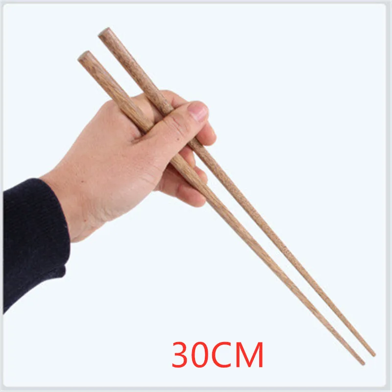 C 30CM Супер длинные палочки для еды, деревянные палочки для еды, для приготовления лапши, для жарки во фритюре, горячие палочки в китайском стиле, кухонные инструменты, лапша для еды - Цвет: C 30CM