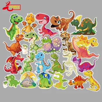 

50 pieces of dinosaur cartoon stickers suitcase stickers, skateboard refrigerator stickers, motorcycle car waterproof stickers