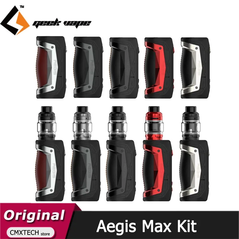 Geekvape Aegis Max-cigarrillo electrónico Original, vaporizador con malla Z1, 100W, caja MOD como 2,0 Chipset con tanque Zeus Sub ohm