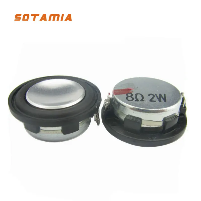 

SOTAMIA 2Pcs 28MM Full Range Audio Speaker Driver 4 8 Ohm 2W Ultra-thin Loudspeaker DIY Bluetooth Mini Sound Home Speaker