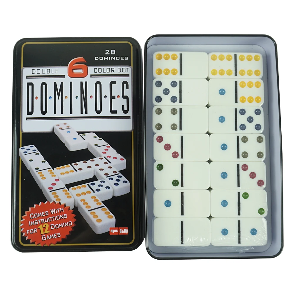 Jeu de dominos pour adultes - Dominos - Jeux de société classiques - Juegos  de Mesa - Double 6 dominos pour jeux familiaux pour enfants et adultes -  Double Six dominos standard 