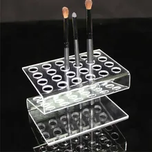 24 Grids Eyebrow Pencil Holder Lipstick Pen Positioning Frame Acrylic Makeup Organizer Multi Function Exhibition Holder