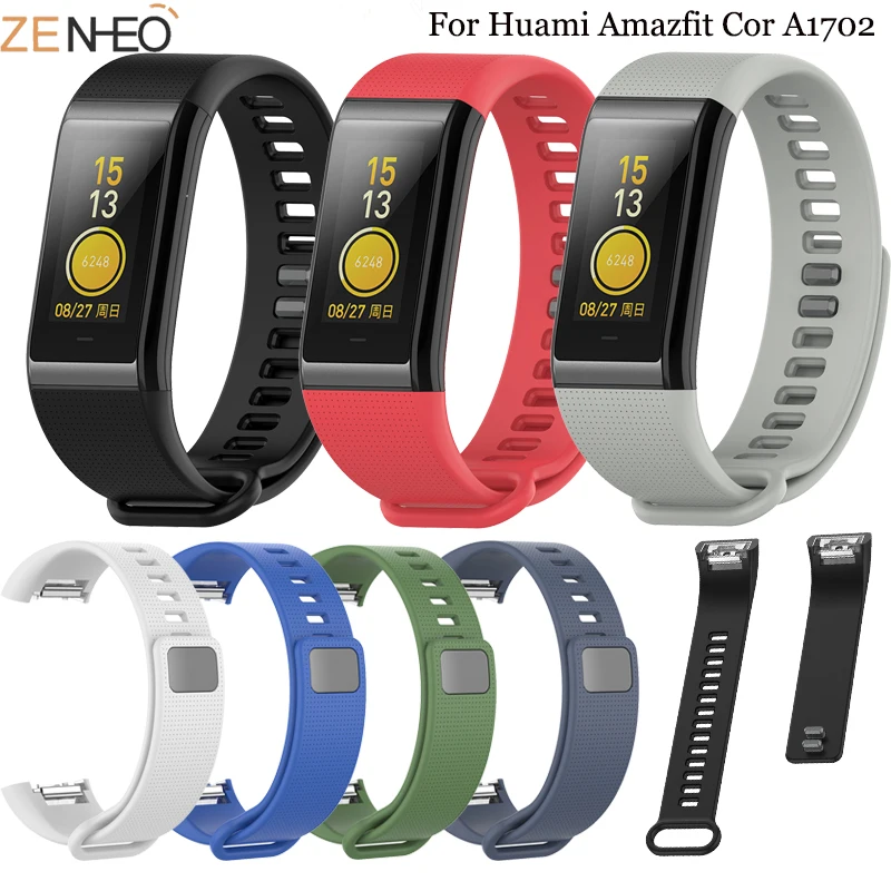 

Силиконовый сменный ремешок ZENHEO для Xiaomi Huami Amazfit Cor A1702 версия на английском для Huami Amazfit Cor Band