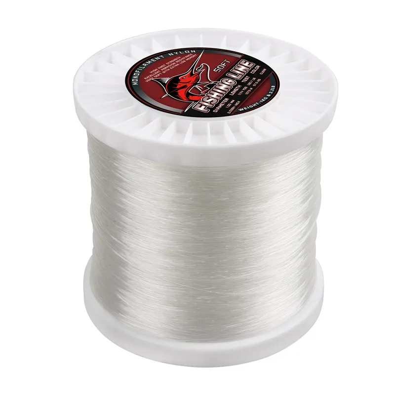 Fishing Spool Saltwater Nylon Cable Cord Line Reel Clear White 0.7mm Dia 