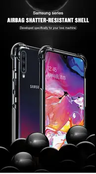 

10pcs/lot Clear Soft TPU Case For Samsung Galaxy A50 A30 A20 A10 A60 A70 A40 A80 A90 ShockProof Cover S8 S9 Plus Note 9 8
