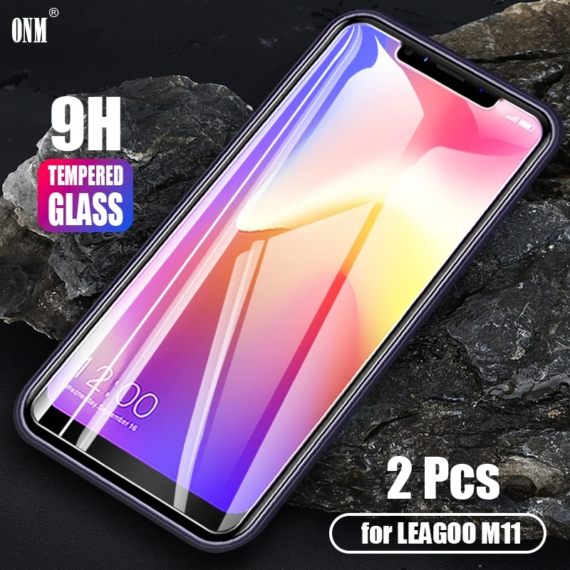 2 Pcs Tempered Glass For LEAGOO M11 Screen Protector 2.5D 9H Premium Protective Film |
