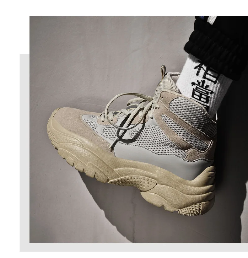 men's tide shoes new high-heeled Korean fashion sports casual Gao Bang plate man shoes SIZE39-44