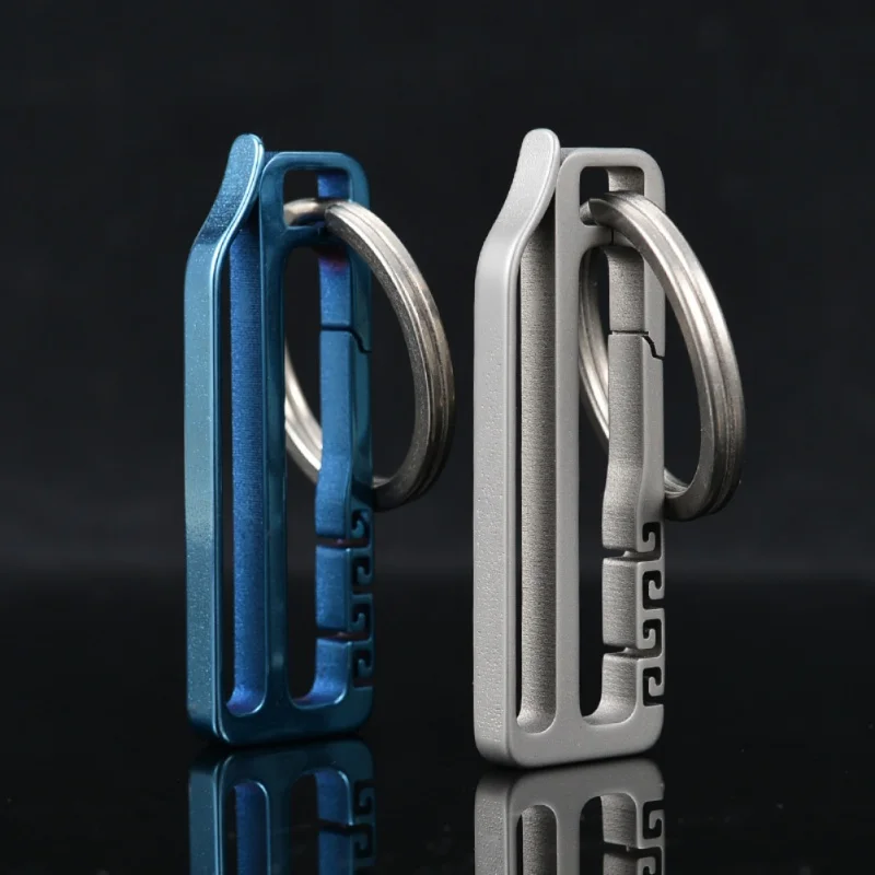 

Key Chain Titanium Alloy Belt Hang Buckle Men's Waist Hanging Ring Personalized Custom Gift Car Pendant EDC Buckle