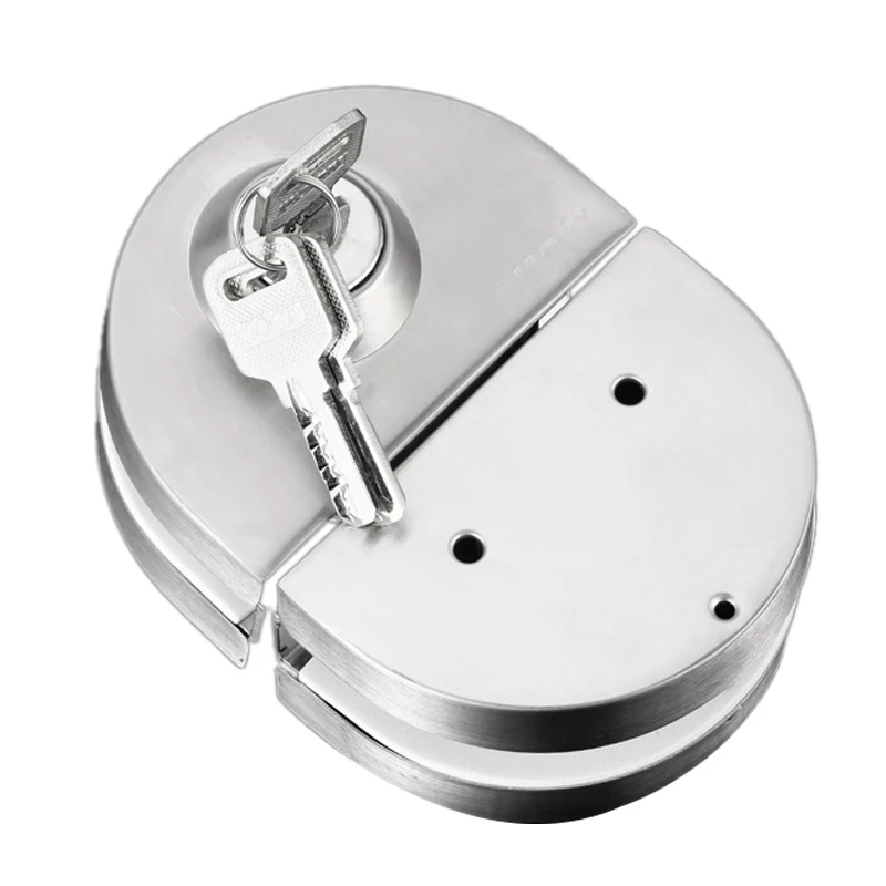 

Hot 3C-10-12Mm Glass Door Lock Stainless Steel Double Bolts Swing Push Sliding Access Control