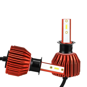 

New Design 2PCS LED H3 Auto Headlight Bulbs Customized CSP chips Automotive Lamps high power brightness car fog light