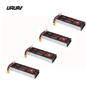 

1/2/4 PCS URUAV 14.8V 6200mAh 120C 4S Lipo Battery XT60 Plug For FPV Racing Drone RC Multirotor Spare Part DIY Accessories