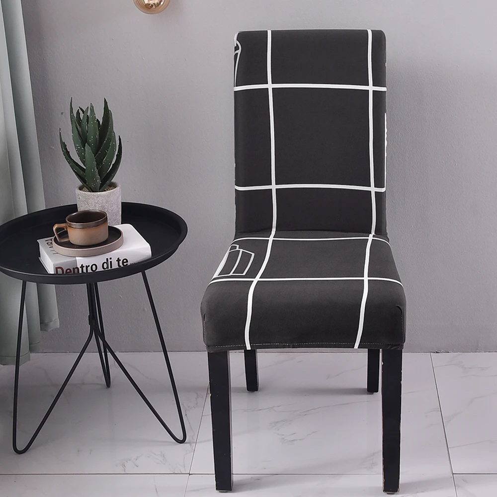 1/2 шт. геометрическим принтом эластичные чехлы на кресла спандекс крышка стула дома для столовой гостиной ткань универсальные тянущиеся накидки на стулья - Цвет: 5