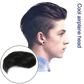 

AIYEE Human Hair Wig Three Style for Man Handsome Top Replacement Films Bald Foreheads Men's Real Hair Replacement Hand-made