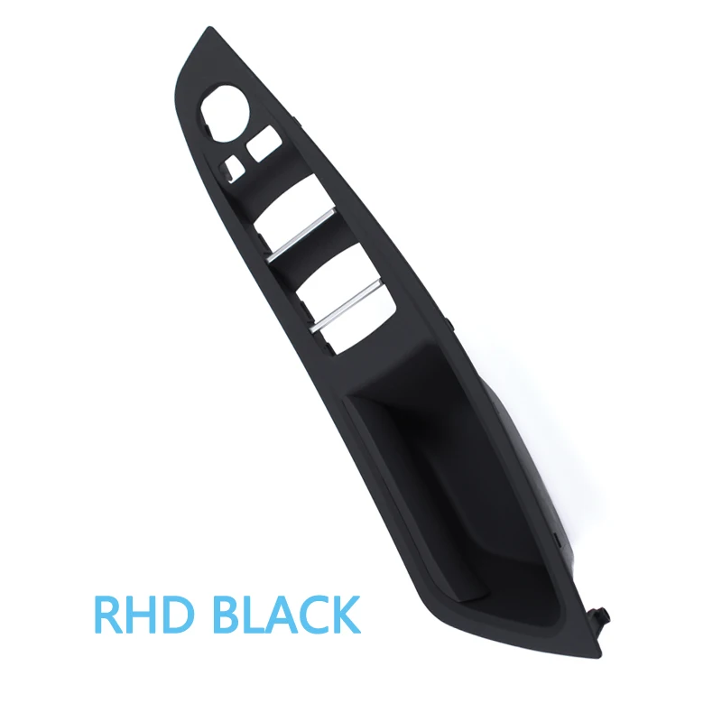 Одежда высшего качества RHD интерьер дверная ручка для двери Панель отделка подлокотника для BMW 5 серия F10 F11 F18 520 523 525 528 530 535 - Название цвета: Black Color
